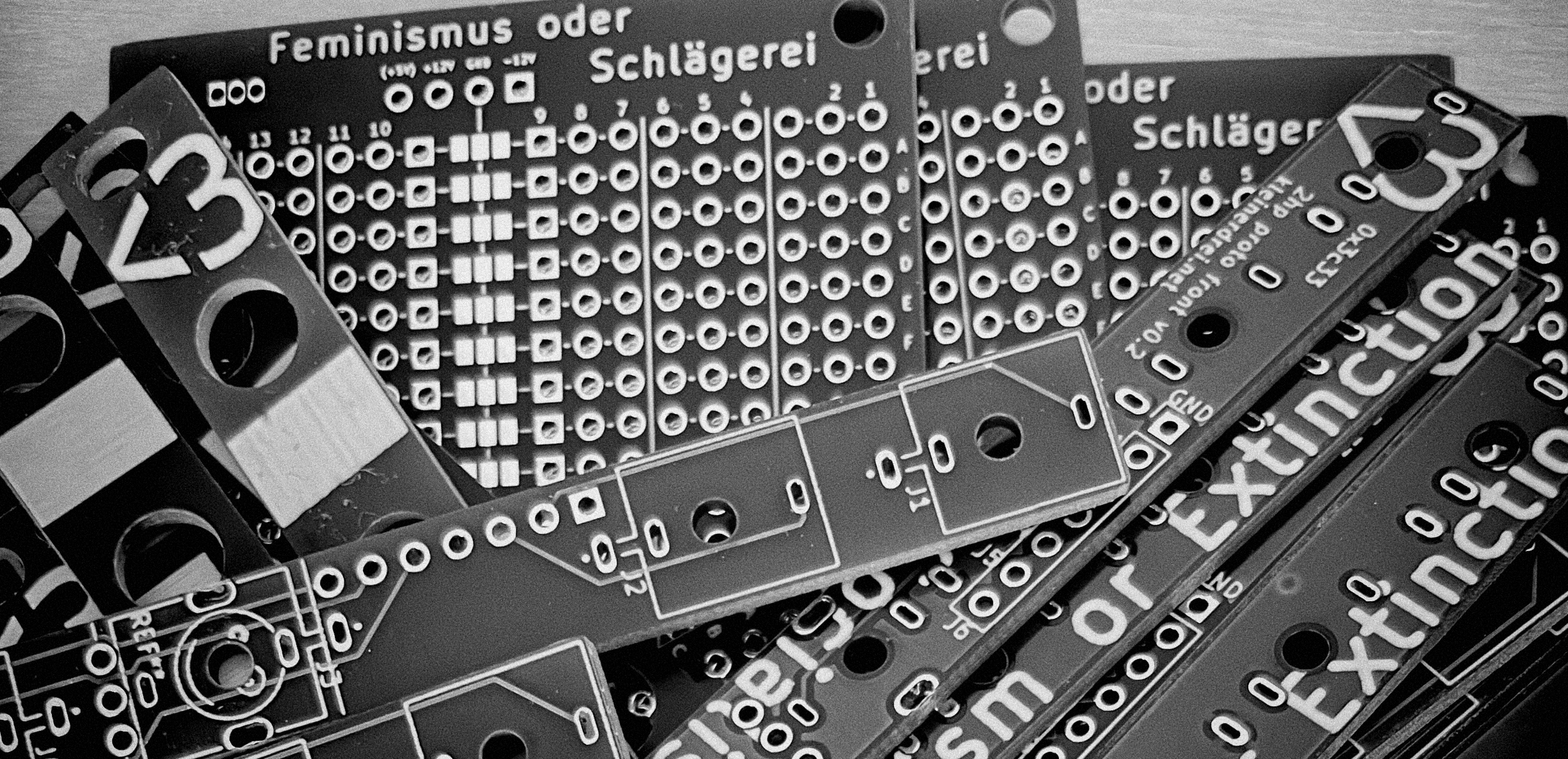 A more or less chaotic pile of PCBs